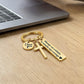 🔑Chaveiro Cruz Em Aço Inoxidável Com Gravação Drive Safe