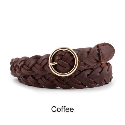 👜Cinto De Couro Trançado De Moda Feminino | 23 Mm👜