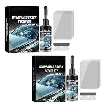 🔧 50% DE DESCONTO AGORA! Kit Profissional de Reparo de Trincas em Para-brisa – Conjunto DIY com Resina UV para Vidros de Carro, Corrige Lascas e Rachaduras em Casa