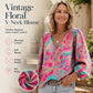🌺Promoção de Verão: 50% de desconto💐Top feminino casual, largo e estampado