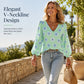 🌺Promoção de Verão: 50% de desconto💐Top feminino casual, largo e estampado
