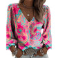 🌺Promoção de Verão: 50% de desconto💐Top feminino casual, largo e estampado