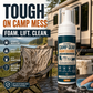 🏕️ Limpador Portátil para Equipamentos de Camping - Lama, Graxa e Derramamentos