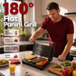 🍳 50% OFF AGORA! Sanduicheira Elétrica e Grill Panini com Grelha Plana 180°, Antiaderente de Aquecimento Rápido para Bifes, Hambúrgueres e Torradas