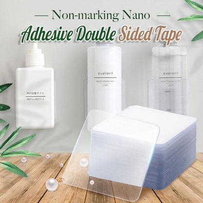 10 Unid Fita Nano adesiva dupla face lavável transparente sem resíduos