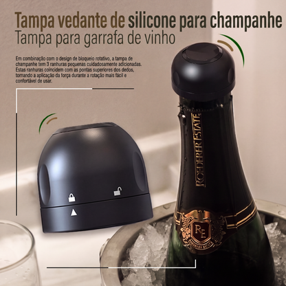 Bem-vindo！！！！！🥂 Tampa de vedação de silicone — adequada para garrafas de vinho e champanhe — o acessório festivo perfeito 🥂