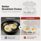🥚 Ovos pochê perfeitos em 2 minutos – sem óleo, sem estouros. Aparelho para ovos no micro-ondas com tampa antirrespingo. Estoque no Reino Unido.