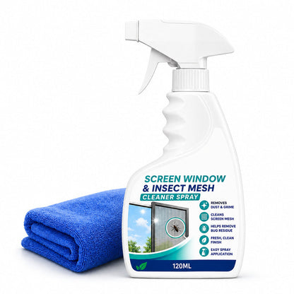 🔥Desconto de 50% no último dia!🔥Spray Limpador de Tela e Mosquiteiro