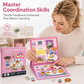 🧒👧Livro Magnético Silencioso para Crianças – Cenas de puzzles dobráveis, magnéticas e educativas – Estimula a criatividade e a aprendizagem de meninos e meninas ✨