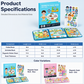 🧒👧Livro Magnético Silencioso para Crianças – Cenas de puzzles dobráveis, magnéticas e educativas – Estimula a criatividade e a aprendizagem de meninos e meninas ✨