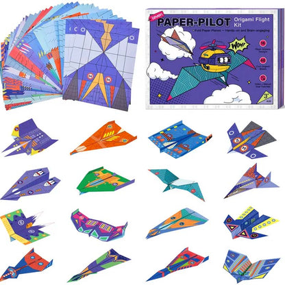 🎉 Promoção 2026 — Mais de 32.700 Vendidos!🔥 Kit Criativo de Aviões de Papel DIY para Crianças