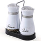 🐧🐧🐧50% OFF AGORA! Conjunto de Saleiro e Pimenteiro com Design de Pinguim, Dispensador de Temperos com Base de Vidro Transparente, Porta-Temperos Recarregável de Boca Larga para Bancada de Cozinha