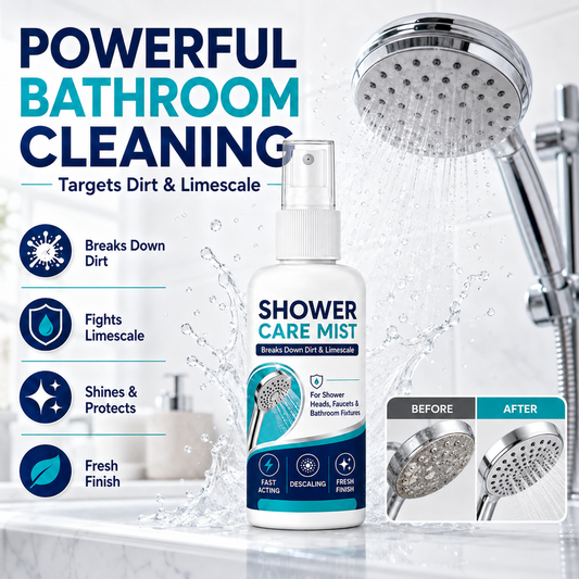 🔥Compre 1 e ganhe 1🚿 Spray Removedor de Calcário de Ação Rápida para Chuveiros e Torneiras