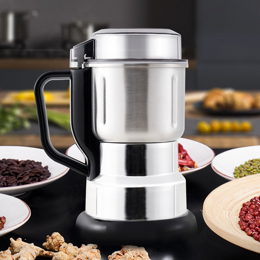 Moedor elétrico superfino - design inoxidável de um toque e de qualidade alimentar, não mais moído desigual