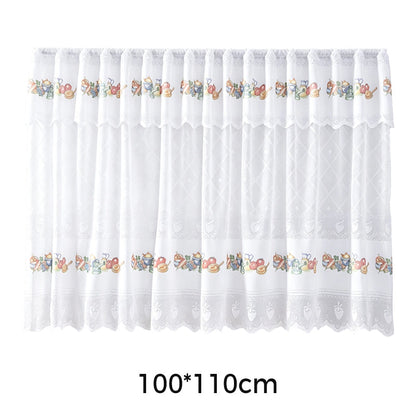 🌸 Rideau de cuisine court style vintage avec dentelle – une décoration élégante et chaleureuse pour votre intérieur