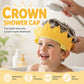 👑50% OFF AGORA! Viseira de Banho Infantil Ajustável em Formato de Coroa – Silicone Macio, À Prova d'Água, Proteção para Ouvidos, Acessório de Banho Feliz para Bebês e Crianças