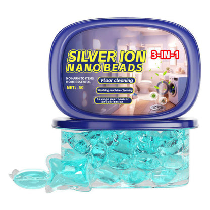 ✨ 50% OFF HOJE! 🧼 Pérolas de Limpeza e Controle de Pragas Tudo-em-Um – Limpeza Profunda e Repelente em Uma Só Lavagem