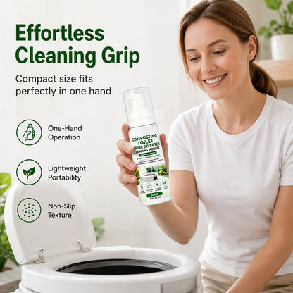 🚽50% OFF AGORA! Mousse Limpadora de Vaso Sanitário, Espuma Ecológica para Banheiro Compostável, Mousse Neutralizadora de Odores para Remoção de Calcário e Limpeza Profunda
