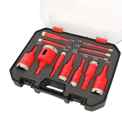 🔥Desconto de 50% no último dia!🔥Kit de Serras Copo Diamantadas a Seco com 12 Peças para Azulejos