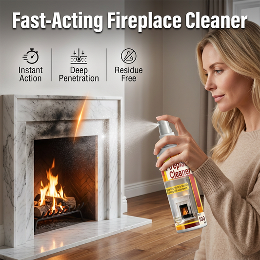 🔥50% OFF AGORA! Spray Limpador de Lareira de Ação Rápida, Removedor Profundo de Fuligem e Manchas de Fumaça, Spray de Limpeza Sem Resíduos para Superfícies de Lareira