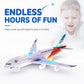 ✈️ OFERTA LIMITADA 49% OFF! 💡 Avião Modelo Elétrico com Som e Luzes LED – Interativo, Chamativo e Resistente ✨