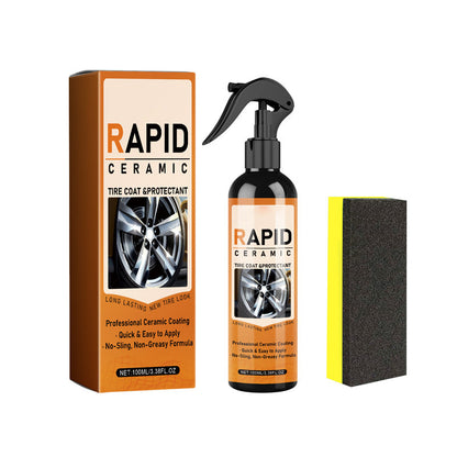 🔥Desconto de 50% no último dia!🔥Spray de Revestimento Cerâmico Rápido para Pneus