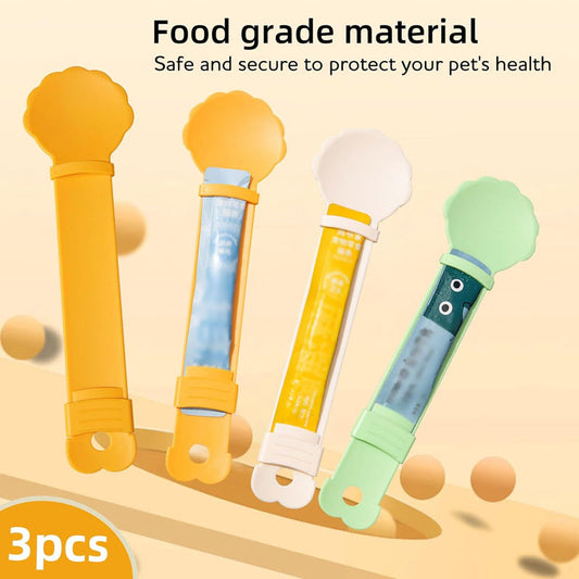 🥳PROMOÇÃO EM DESTAQUE🥳💞Mais de 50 mil unidades vendidas! Colher para alimentar gatos! Sem BPA, aperta-se com uma só mão e tem uma colher larga. Alimentação higiénica – não percas a tua! ✅