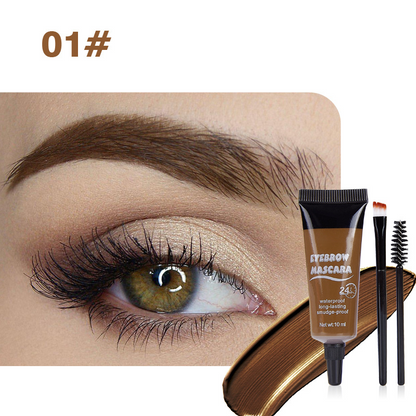 💄 Gel para Sobrancelhas Impermeável com Escova Dupla ✨