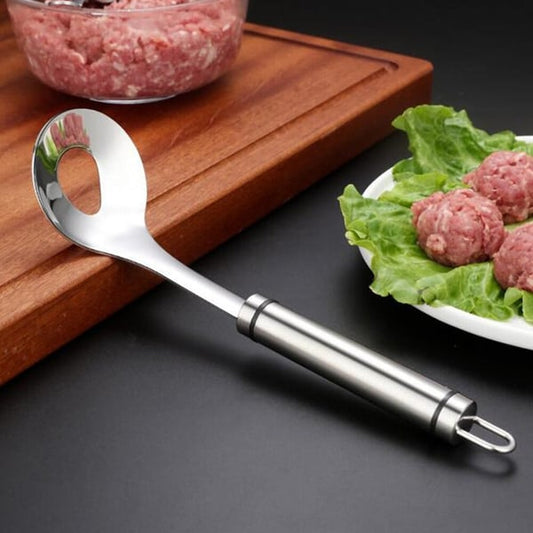 🥄 Colher Modeladora de Almôndegas – Sem Sujeira, Fácil de Usar. Também Ótima para Sorvete e Melão. 50% Off. Entrega Grátis
