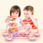 🔥HOT SALE 50% OFF! 🦄☕️ Tea parties are serious business — 17 desserts, 4 cups, a teapot, and a rainbow castle. Safe, non-toxic, and portable. Let the imagination pour. ✨