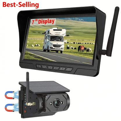 🔥🎁 NOVO: 50% OFF 🔥 Sistema de Câmera de Ré Sem Fio 1080p HD