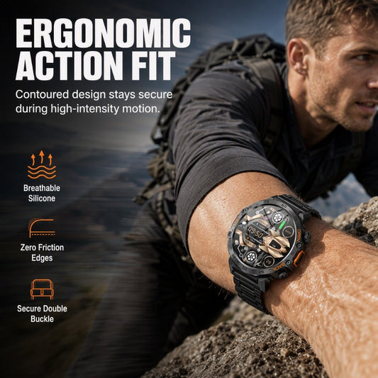 ⌚ Smartwatch Outdoor Resistente com Lanterna LED e Chamadas Bluetooth