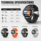 ⌚ Smartwatch Outdoor Resistente com Lanterna LED e Chamadas Bluetooth