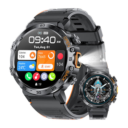 ⌚ Smartwatch Outdoor Resistente com Lanterna LED e Chamadas Bluetooth