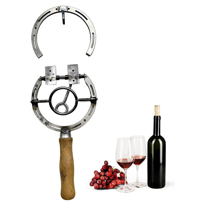 🍷 LIMITED-TIME 50% OFF! ⚙️ Vintage Wall-Mounted Horseshoe Wine Opener – Stylish, Decorative & Labor-Saving – Rustic Iron Design for Home Bar & Patio 🥂
