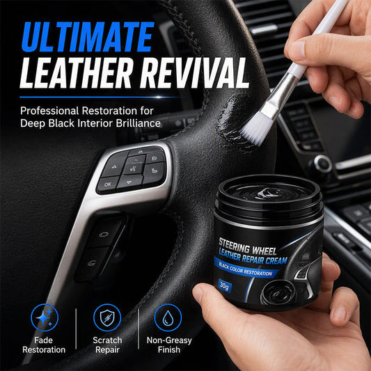 🔥Desconto de 50% no último dia!🔥Creme Reparador de Couro para Volante
