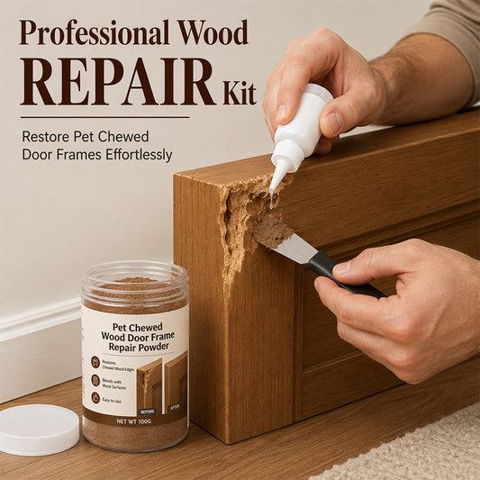 🔥Desconto de 50% no último dia!🔥Kit de Reparo para Moldura de Porta de Madeira Roída por Pets
