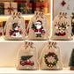 🎅 Sacos de Presente de Natal em Juta com Cordão