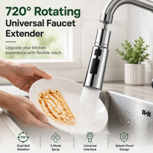 🔥Desconto de 50% no último dia!🔥Bocal universal rotativo para torneira de cozinha