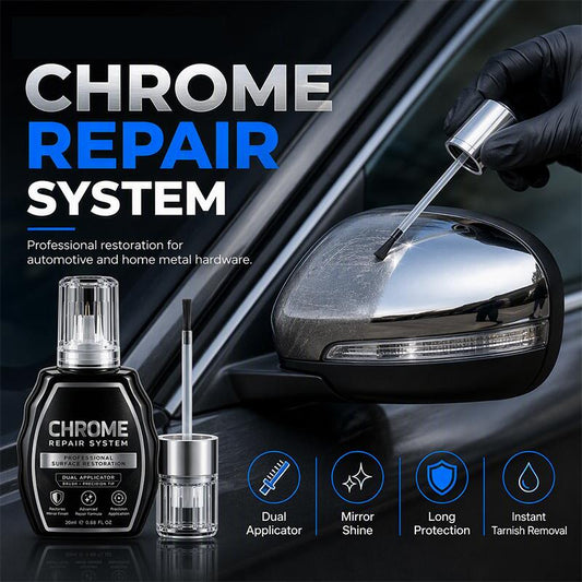 🚀 LEVE 3 PAGUE 2🔥 Caneta Profissional de Restauração de Cromados – Reparo Rápido para Metais e Cromados Automotivos