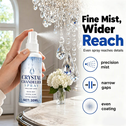 🔥Desconto de 50% no último dia!🔥Spray de Limpeza para Lustres de Cristal