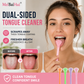 Limpe a língua num instante! Raspador de silicone 3 em 1 que não provoca náuseas