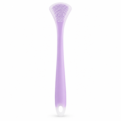 Limpe a língua num instante! Raspador de silicone 3 em 1 que não provoca náuseas
