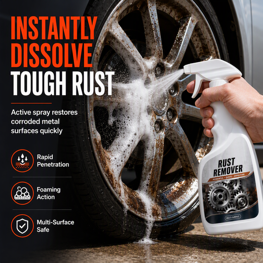 🔥Desconto de 50% no último dia!🔥Spray Removedor de Ferrugem para Metal e Desengripante de Parafusos