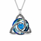 ⏳🔥50% DE DESCONTO POR TEMPO LIMITADO! ⏰Colar Feminino com Pingente de Nó Céltico e Pedra do Mês🌀📿