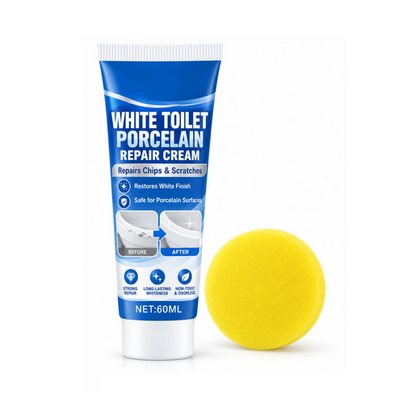 🚽 50% de desconto! Creme branco de 60 ml para reparar porcelana e cerâmica