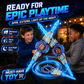 🥳2026 HOT SALE🥳💞50K+ SOLD! ⚔️✨ 50% OFF! Rechargeable Double-Blade Light Up Sword – 360° spin, extendable, 24 light modes, motion sounds, USB-C. Epic gift for kids 6+! 🎁💪