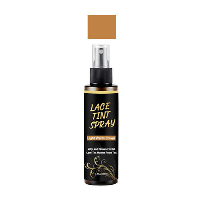 50% de Desconto Imediato! Spray Tonalizante Profissional Lace Tint para Perucas e Frontais, Bruma de Secagem Rápida para Raízes, Cobertura Perfeita de Cabelos Brancos