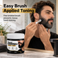 🧔 50% DE DESCONTO AGORA! Creme natural para pintar a barba de preto para homem – Creme suave à base de carvão vegetal para escurecer a barba, cobertura para cabelos grisalhos, fórmula nutritiva com pincel de aplicação para uso doméstico