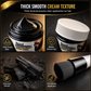 🧔 50% DE DESCONTO AGORA! Creme natural para pintar a barba de preto para homem – Creme suave à base de carvão vegetal para escurecer a barba, cobertura para cabelos grisalhos, fórmula nutritiva com pincel de aplicação para uso doméstico